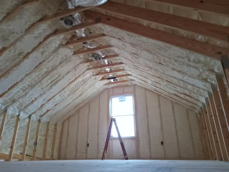 Spray foam roofing application for Crawl Space Insulation project in Marianna